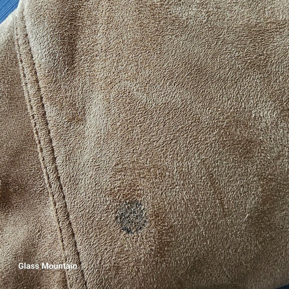 SOLD - Emporio Collection Vintage Men's XL Lined Suede Jacket with Zip Closure - Picture 14 of 14